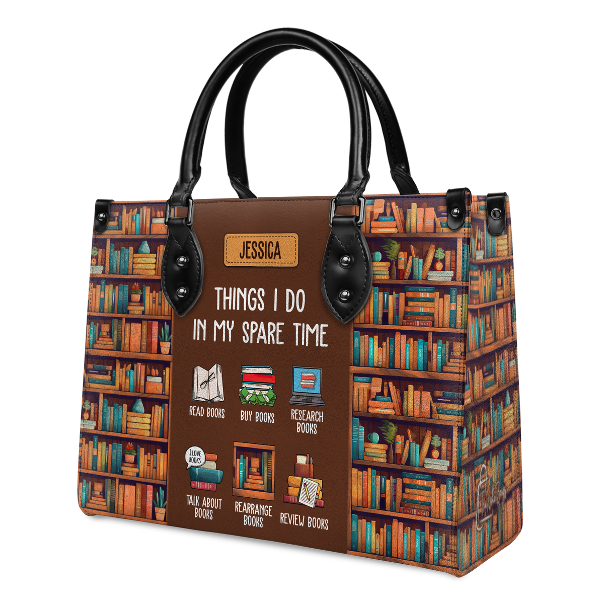 Black Interior -  Things I Do In My Spare Time HHRZ03087837YK Leather Bag