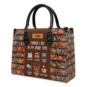 Black Interior -  Things I Do In My Spare Time HHRZ03087837YK Leather Bag