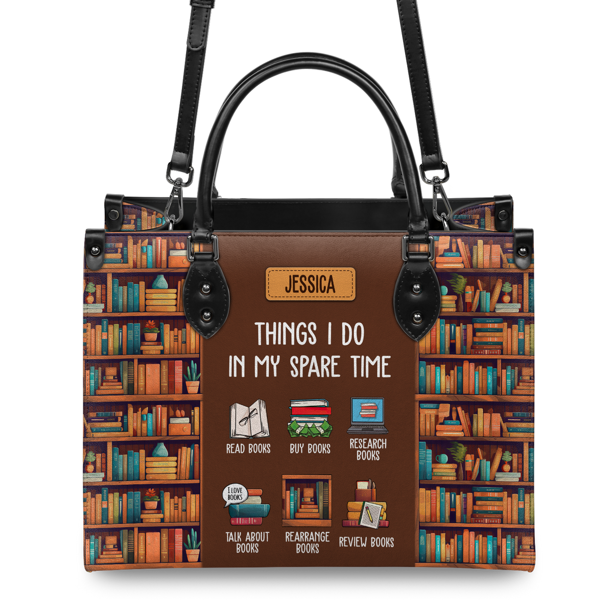 Black Interior -  Things I Do In My Spare Time HHRZ03087837YK Leather Bag