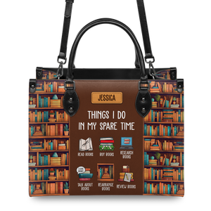 Black Interior -  Things I Do In My Spare Time HHRZ03087837YK Leather Bag