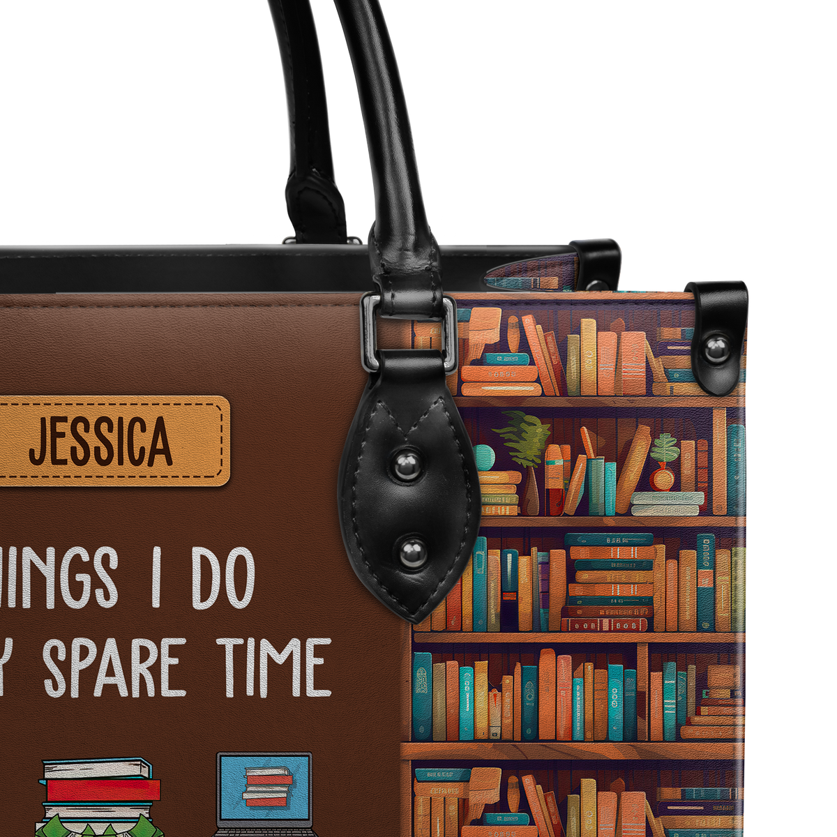 Black Interior -  Things I Do In My Spare Time HHRZ03087837YK Leather Bag