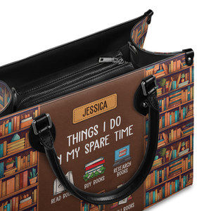 Black Interior -  Things I Do In My Spare Time HHRZ03087837YK Leather Bag