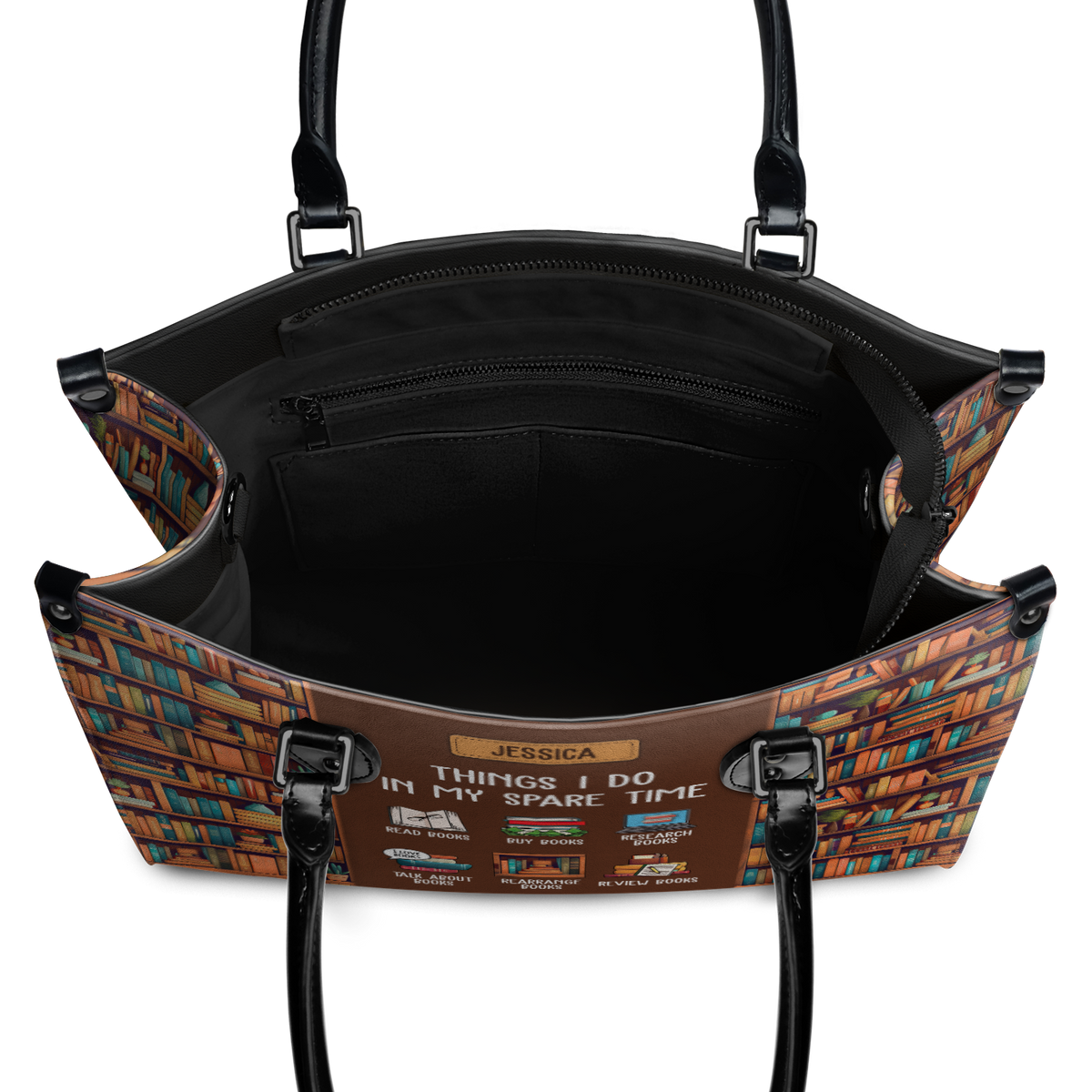 Black Interior -  Things I Do In My Spare Time HHRZ03087837YK Leather Bag