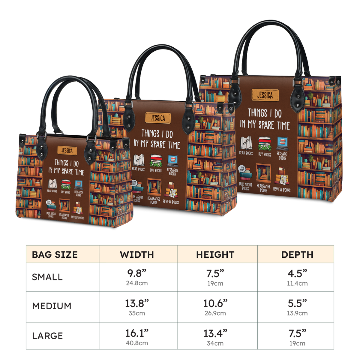 Black Interior -  Things I Do In My Spare Time HHRZ03087837YK Leather Bag