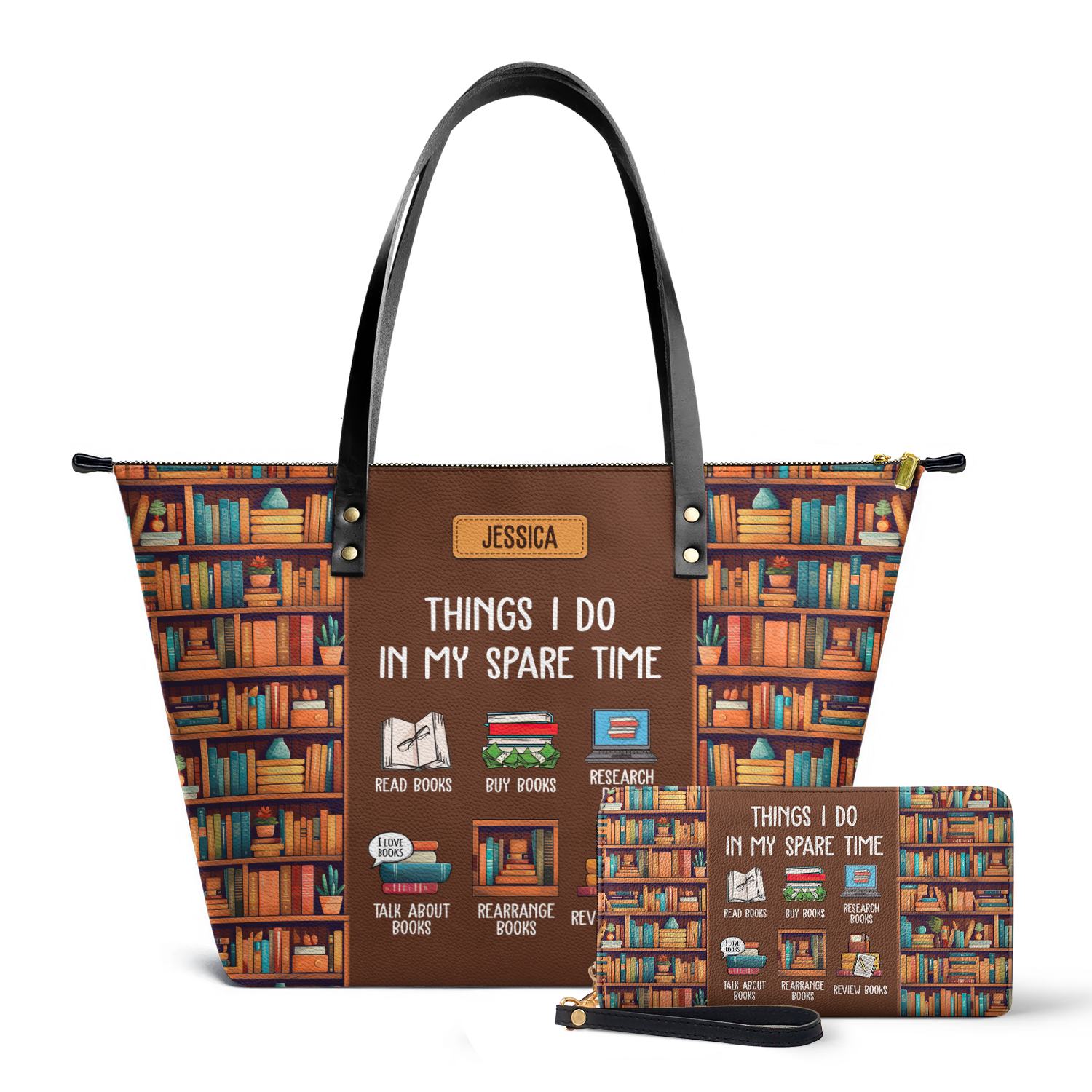 Things I Do In My Spare Time TTRZ28103613WE Leather Tote Bag