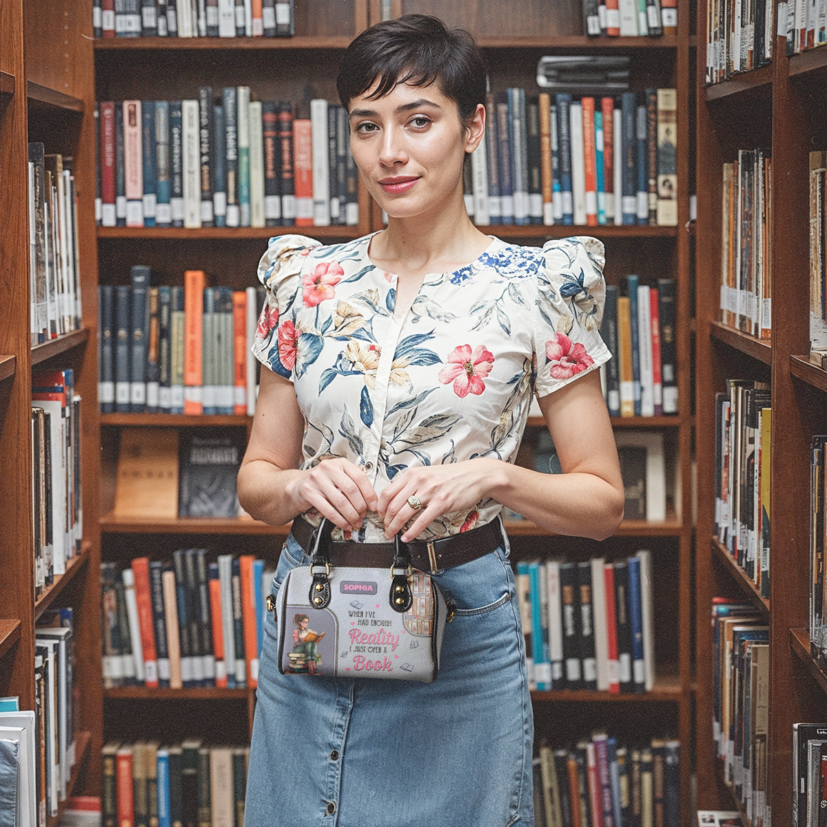 When I Have Had Enough Reality I Just Open A Book NNRZ21086912VP Mini Satchel