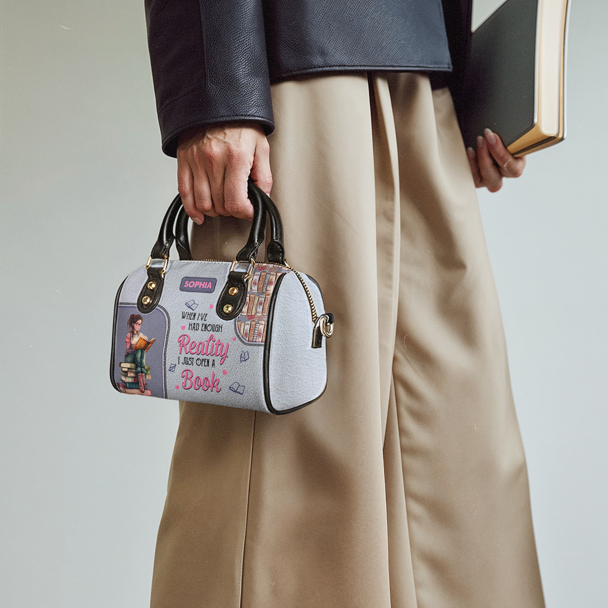 When I Have Had Enough Reality I Just Open A Book NNRZ21086912VP Mini Satchel