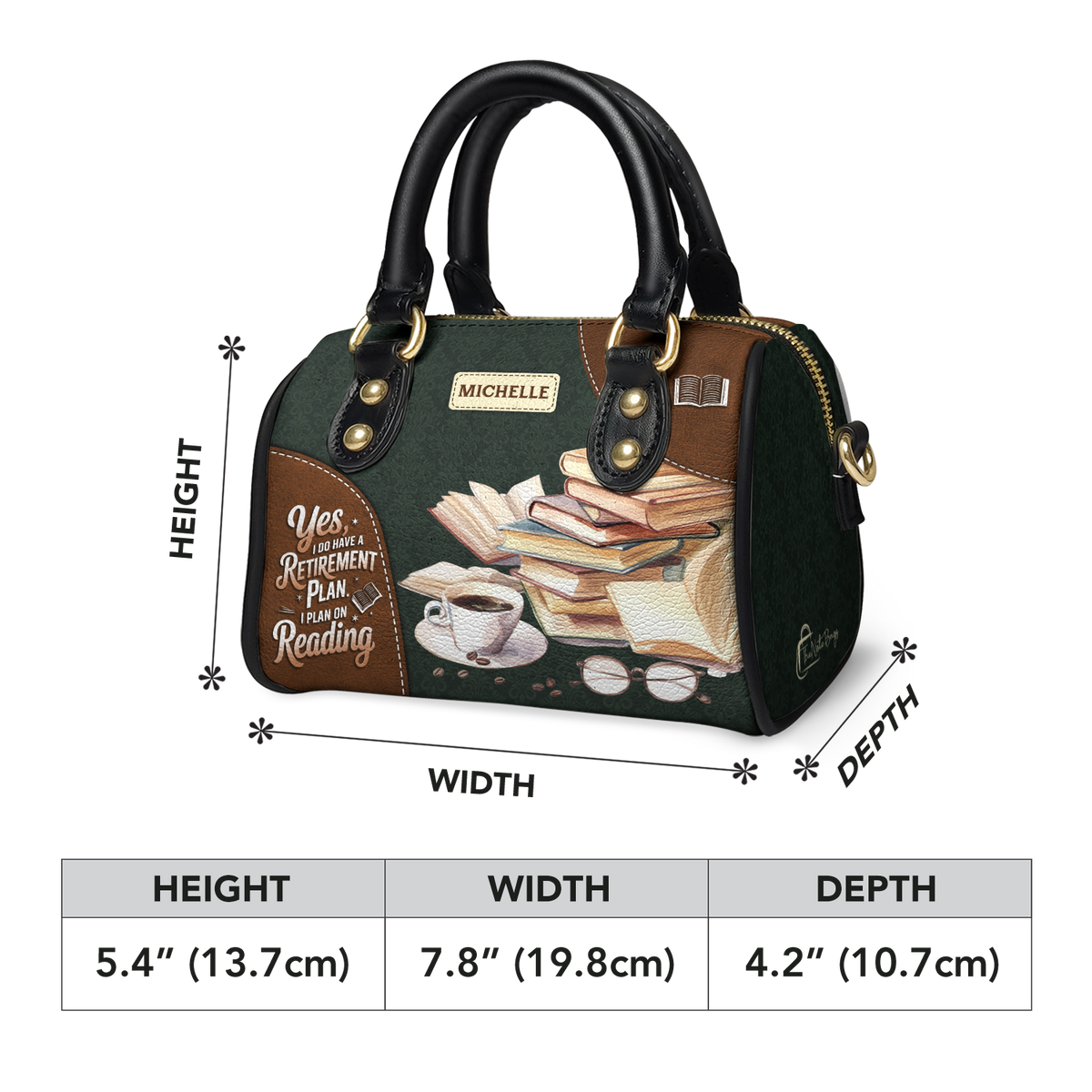 Yes I Do Have A Retirement Plan I Plan On Reading HHRZ28106005IC Mini Satchel