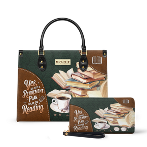 Yes I Do Have A Retirement Plan I Plan On Reading HHRZ25109911ZQ Leather Bag