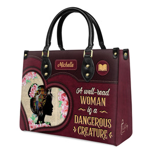 A Well Read Woman Is A Dangerous Creature DNRZ1702003A Leather Bag