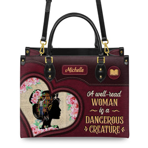 A Well Read Woman Is A Dangerous Creature DNRZ1702003A Leather Bag