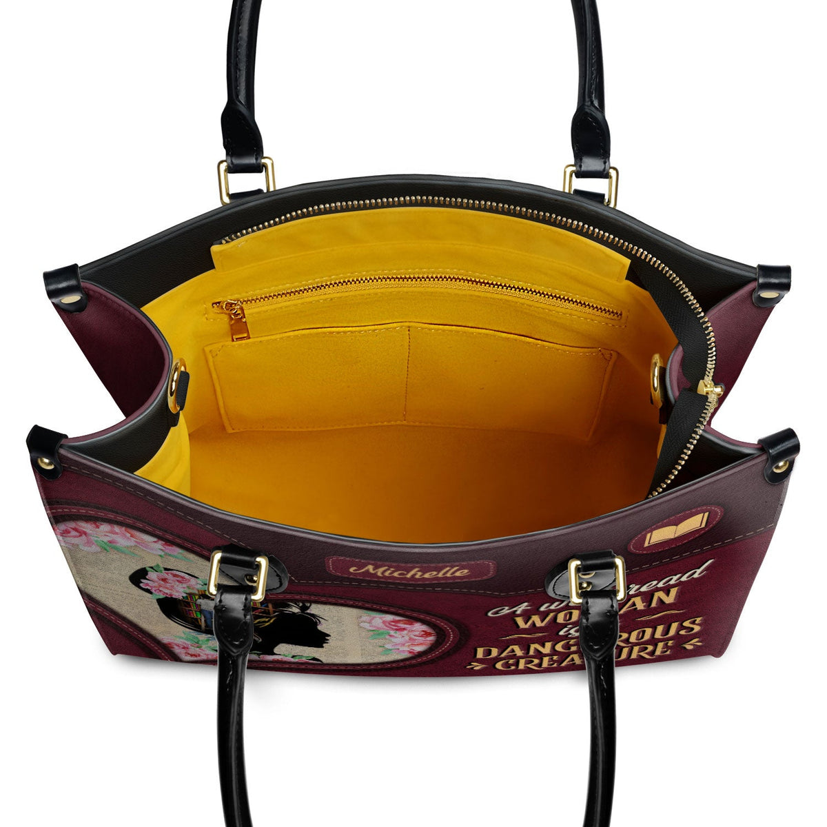 A Well Read Woman Is A Dangerous Creature DNRZ1702003A Leather Bag