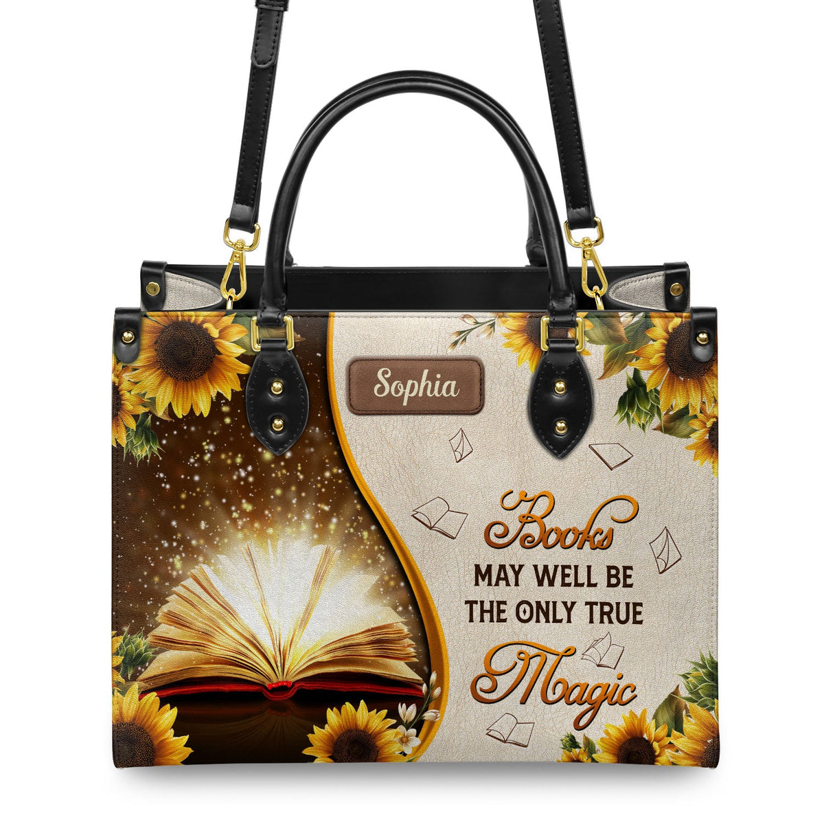 Books May Well Be The Only One True Magic NQAY1702003A Leather Bag