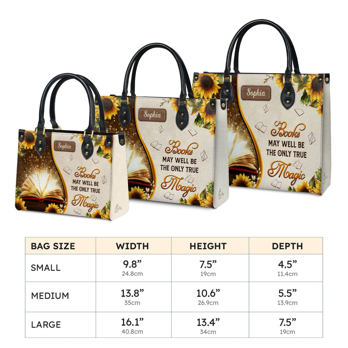 Books May Well Be The Only One True Magic NQAY1702003A Leather Bag