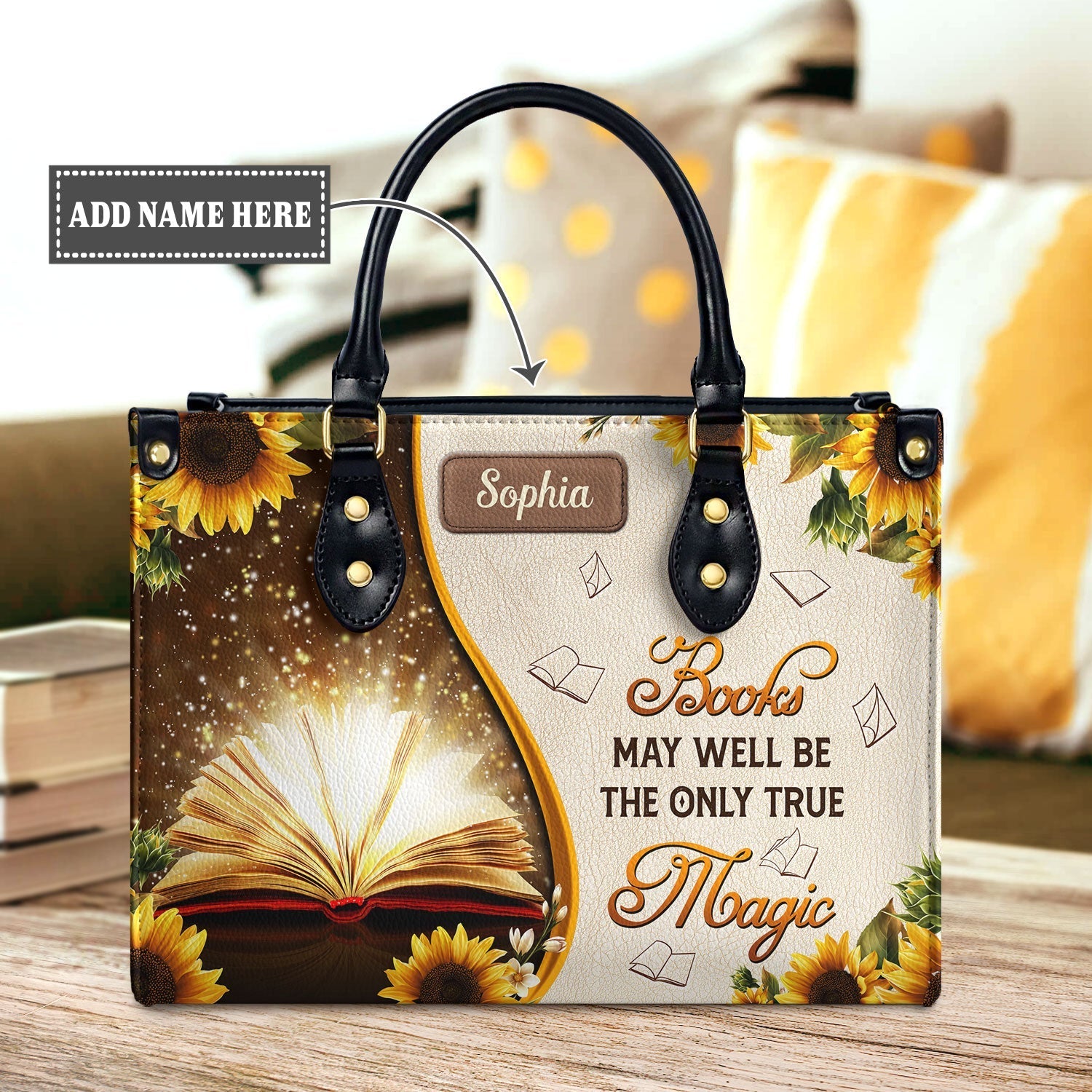 Books May Well Be The Only One True Magic NQAY1702003A Leather Bag