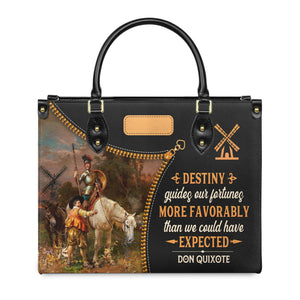 Destiny Guides Our Fortunes More Favorably Than We Could Have Expected DNRZ0903002A Leather Bag