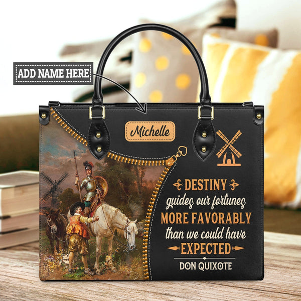 Destiny Guides Our Fortunes More Favorably Than We Could Have Expected DNRZ0903002A Leather Bag