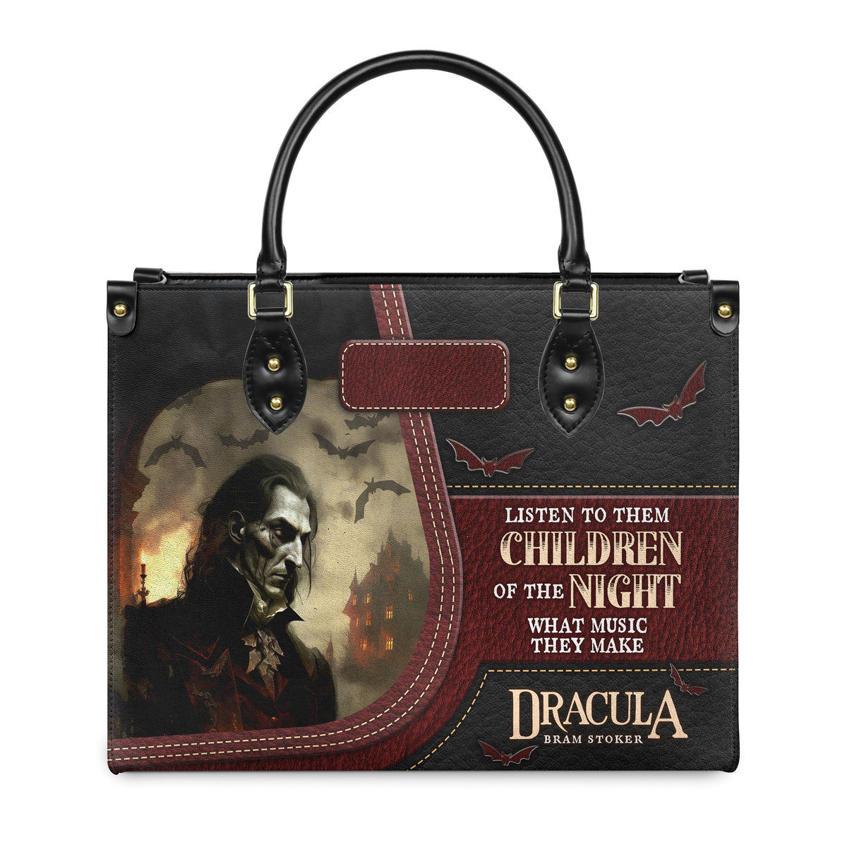 Dracula Bram Stoker Listen The Children Of Night TTLZ1802005A Leather Bag
