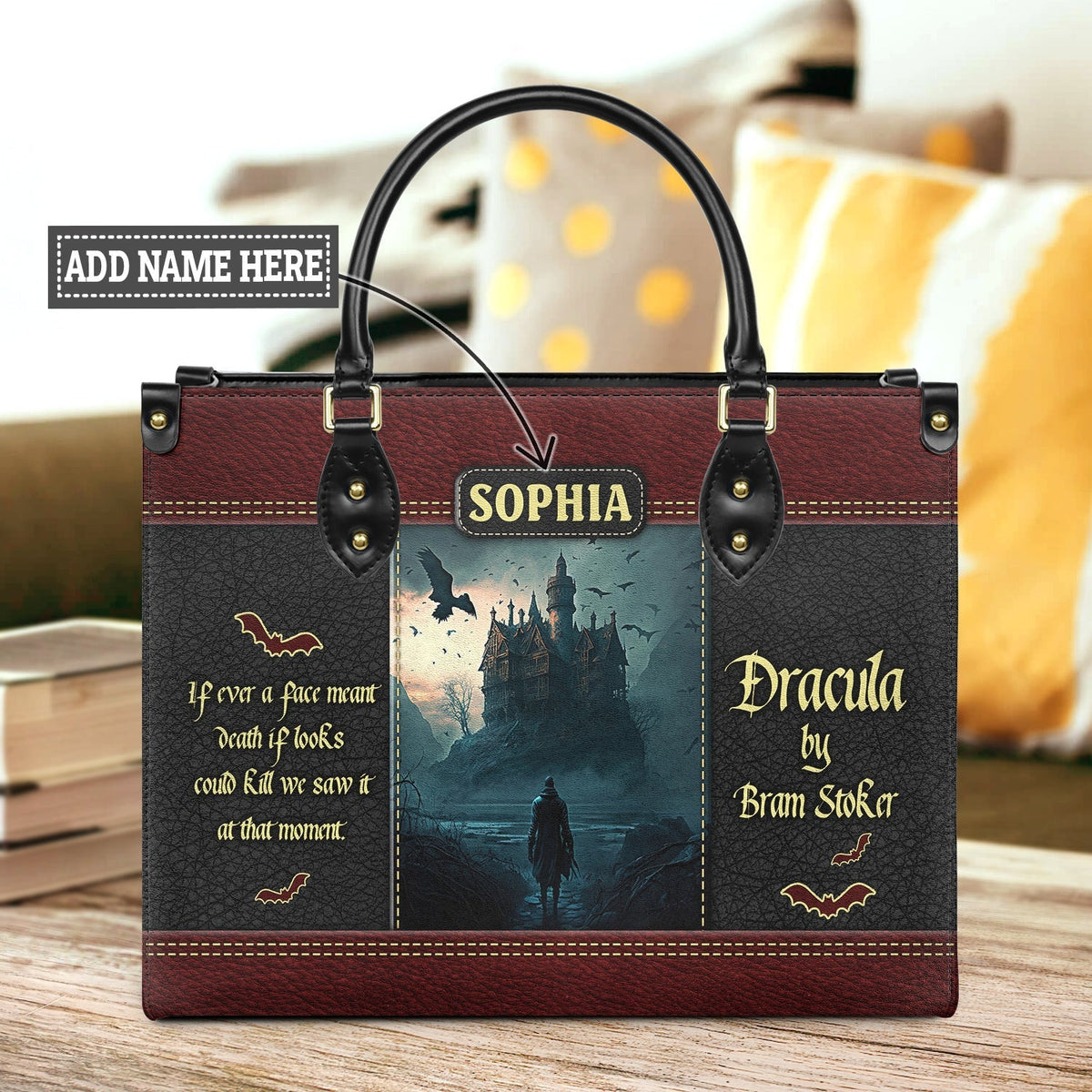 Dracula Bram Stoker A Face Meant Dead TTLZ1902003A Leather Bag