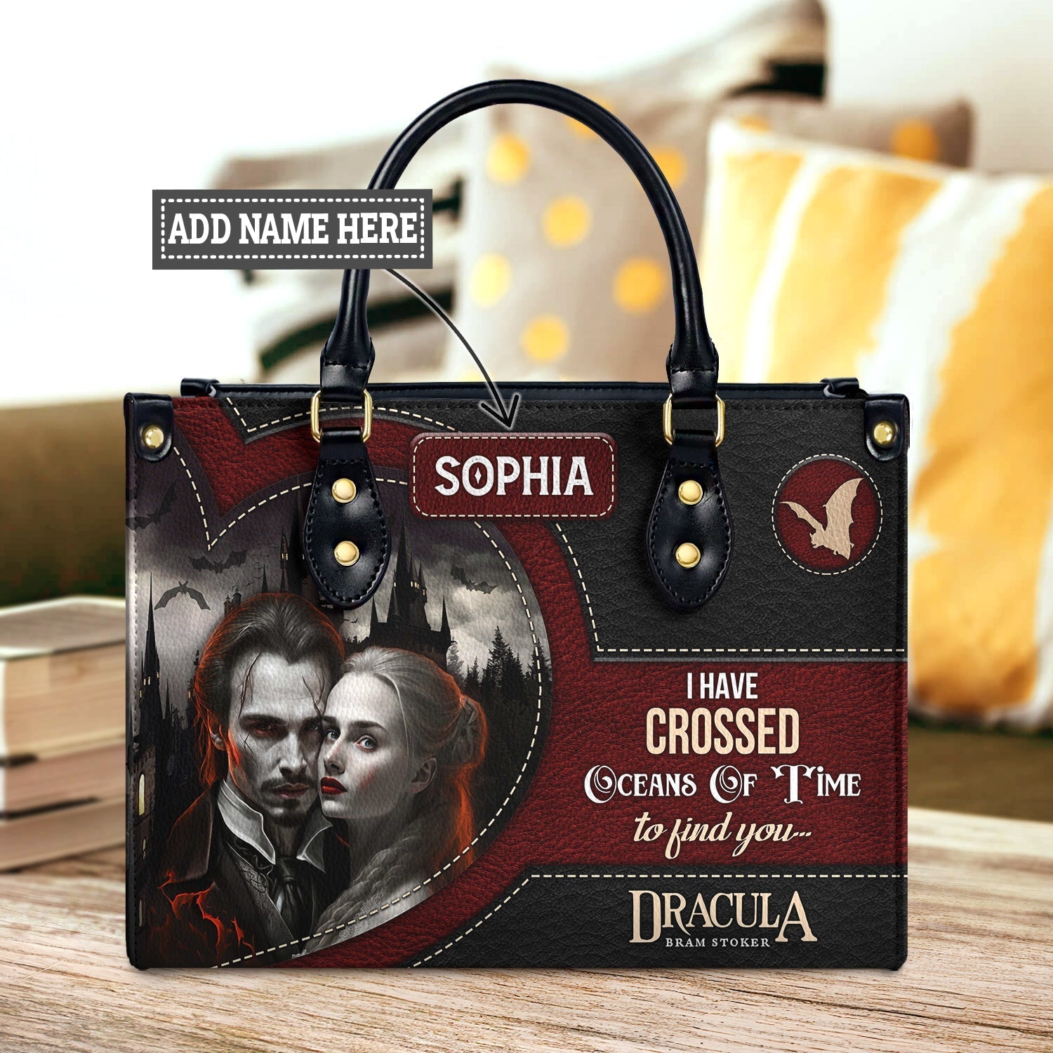 Dracula Bram Stoker I Have Crossed Oceans Of Time To Find You TTLZ1802006A Leather Bag