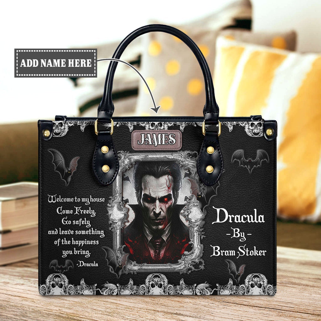 Dracula Bram Stoker Welcome To My House TTLZ1902002A Leather Bag