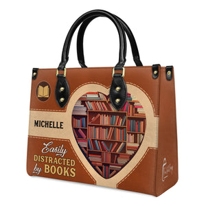 Easily Distracted By Books HHAY1802004A Leather Bag