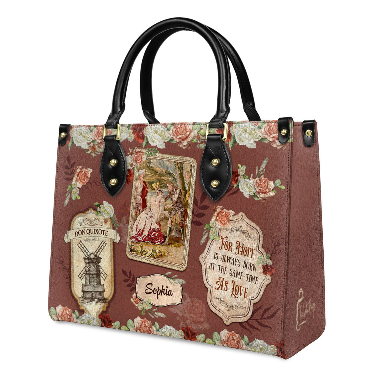 For Hope Is Always Born At The Same Time As Love NNRZ0903003A Leather Bag