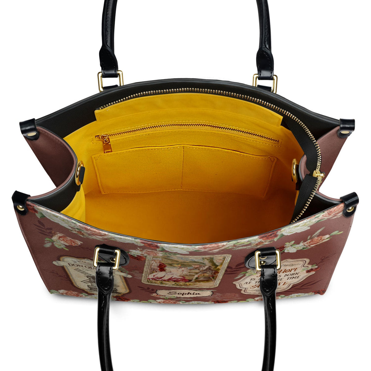 For Hope Is Always Born At The Same Time As Love NNRZ0903003A Leather Bag