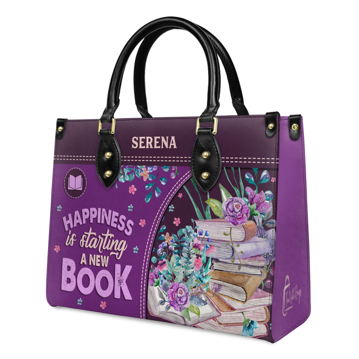 Happiness Is Starting A New Book HHRZ1902002A Leather Bag