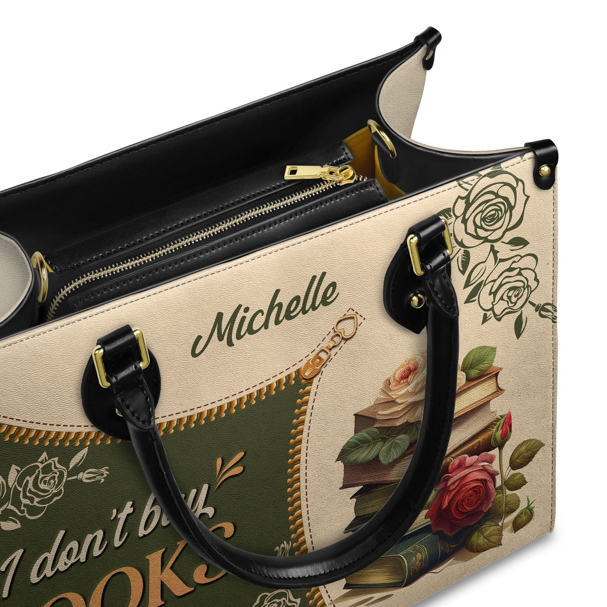 I Dont Buy Books I Adopt Them DNRZ1602004A Leather Bag - The I Dont Buy Books I Adopt Them DNRZ1602004A Leather Bag - The