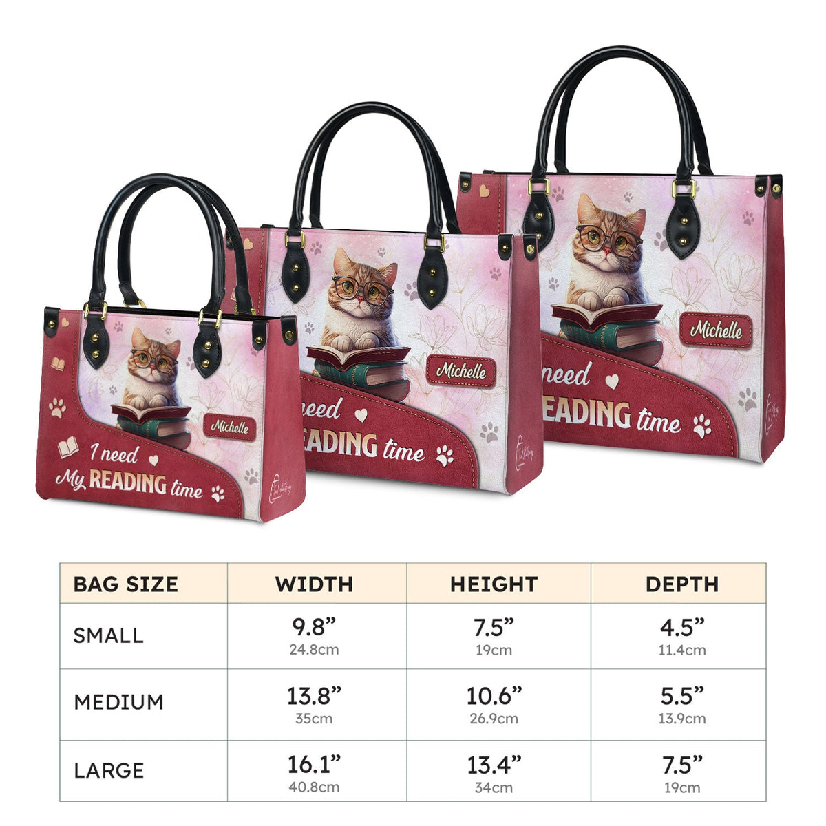 I Need My Reading Time DNRZ1802002A Leather Bag