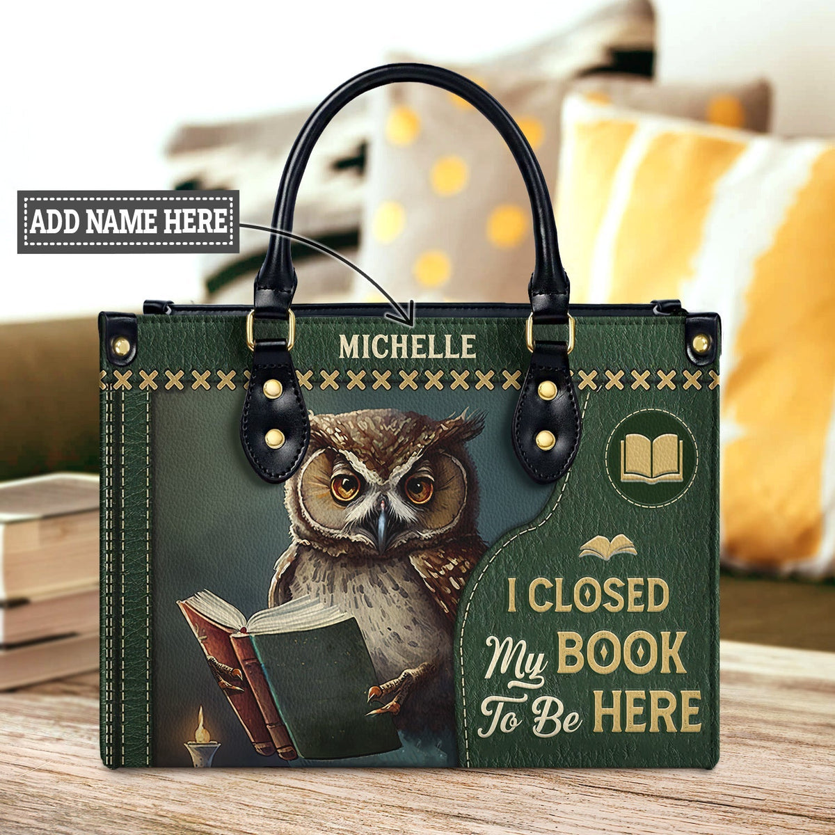 I Closed My Book To Be Here HHAY1702002A Leather Bag The Note Bags