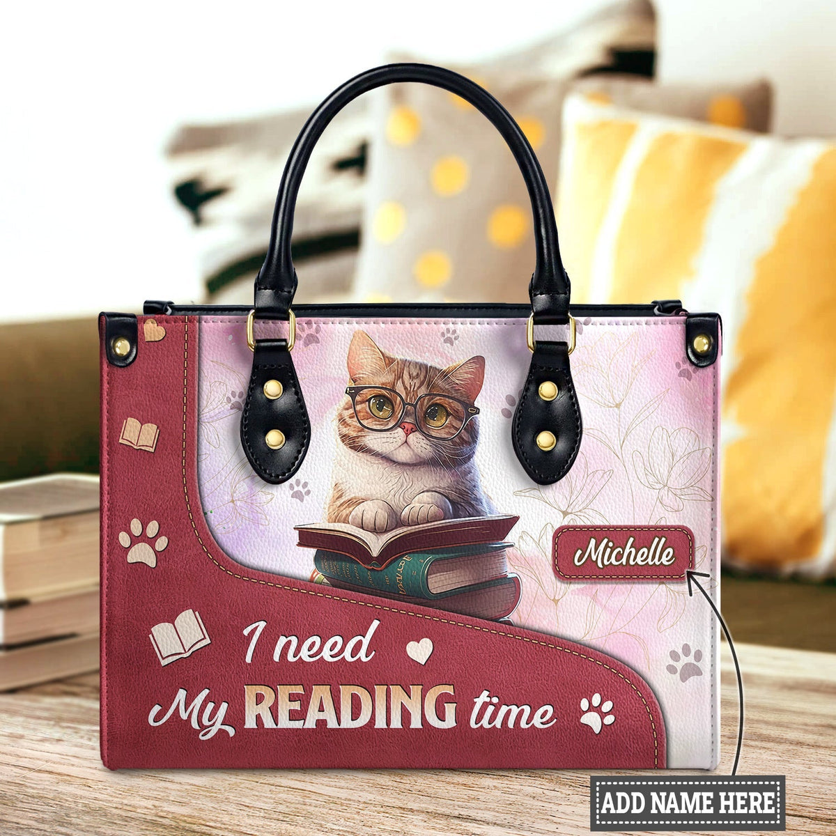 I Need My Reading Time DNRZ1802002A Leather Bag