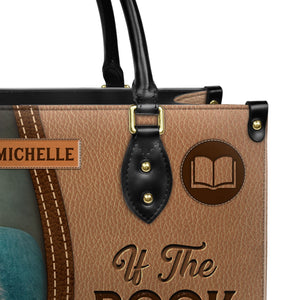 If The Book Is Open Im Busy HHAY1702001A Leather Bag