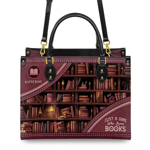 Just A Girl Who Loves Books HHAY1702003A Leather Bag