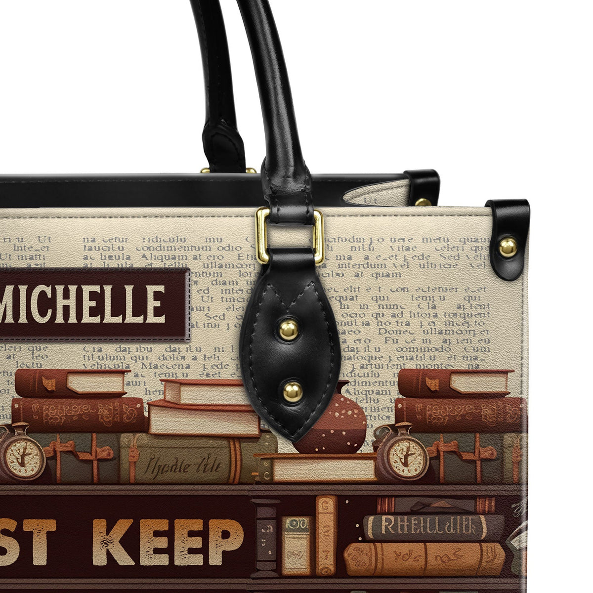 Just Keep Reading HHAY2302001A Leather Bag