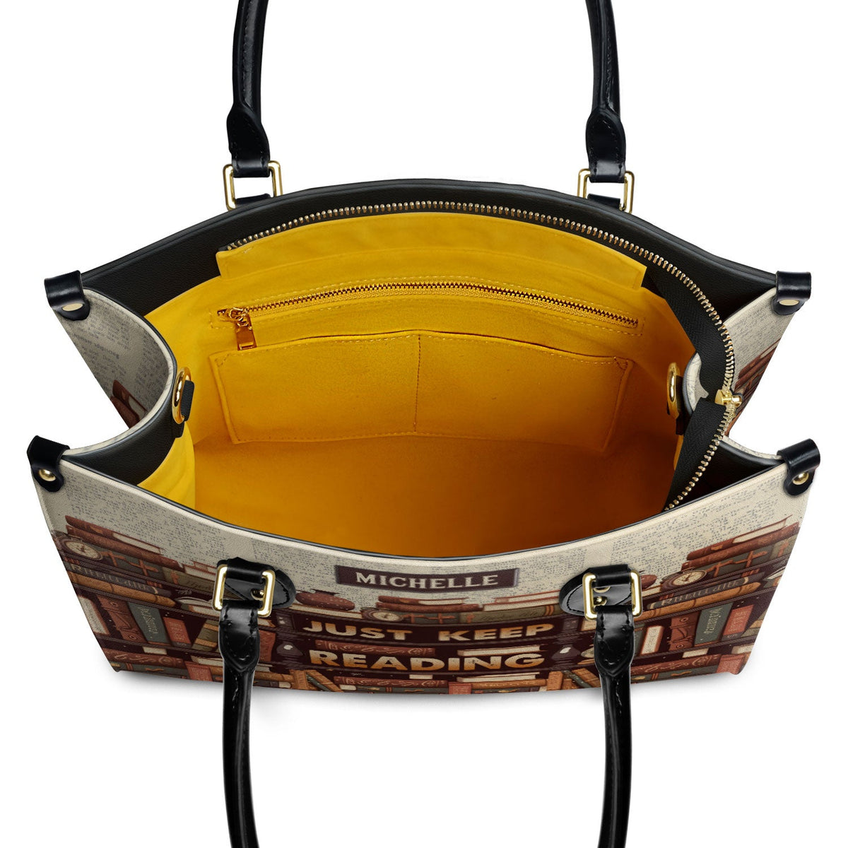 Just Keep Reading HHAY2302001A Leather Bag