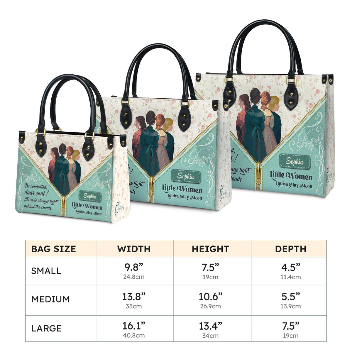 Little Women Be Comforted Dear Soul NNRZ2102004A Leather Bag