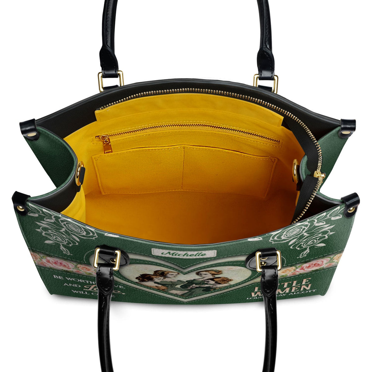 Little Women Be Worthy Love And Love Will Come DNRZ2102001A Leather Bag