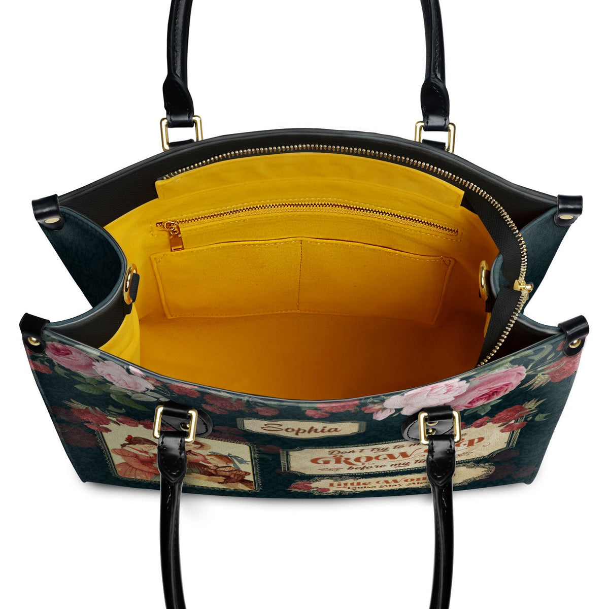 Little Women Dont Try To Make Me Grow Up Before My Time NNRZ2102002A Leather Bag