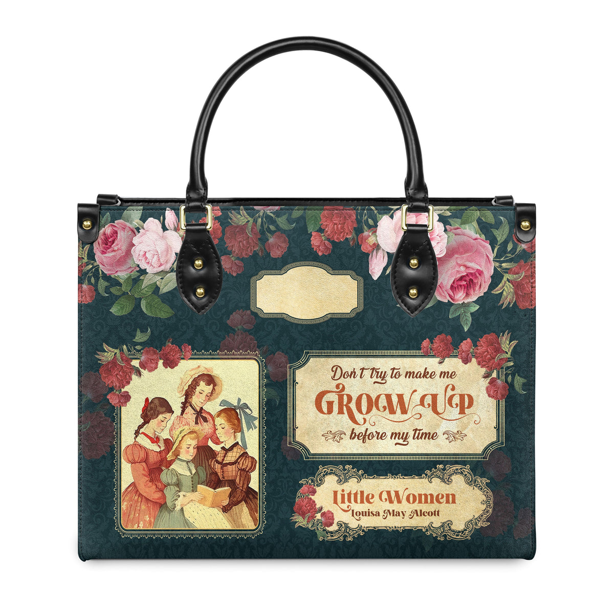 Little Women Dont Try To Make Me Grow Up Before My Time NNRZ2102002A Leather Bag