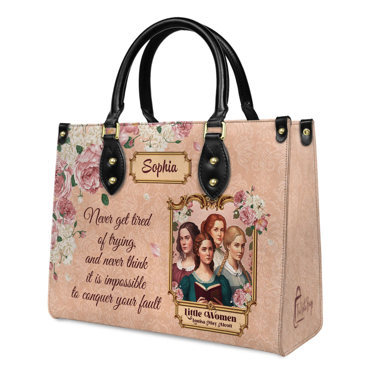 Little Women Never Get Tired Of Trying NNRZ2102003A Leather Bag