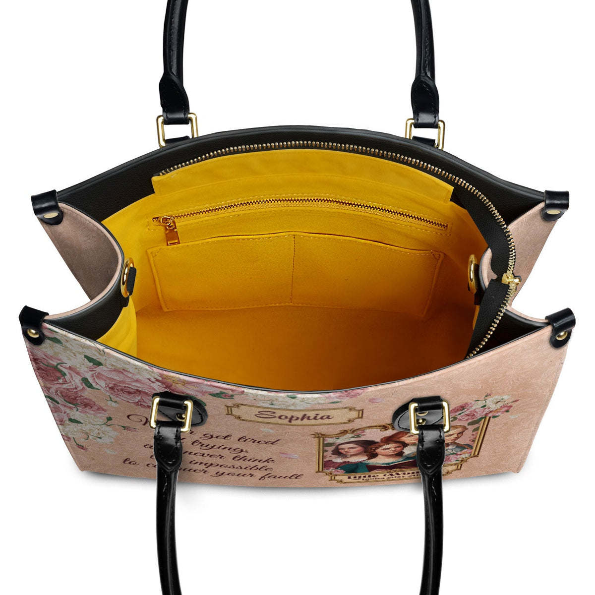 Little Women Never Get Tired Of Trying NNRZ2102003A Leather Bag