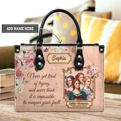 Little Women Never Get Tired Of Trying NNRZ2102003A Leather Bag