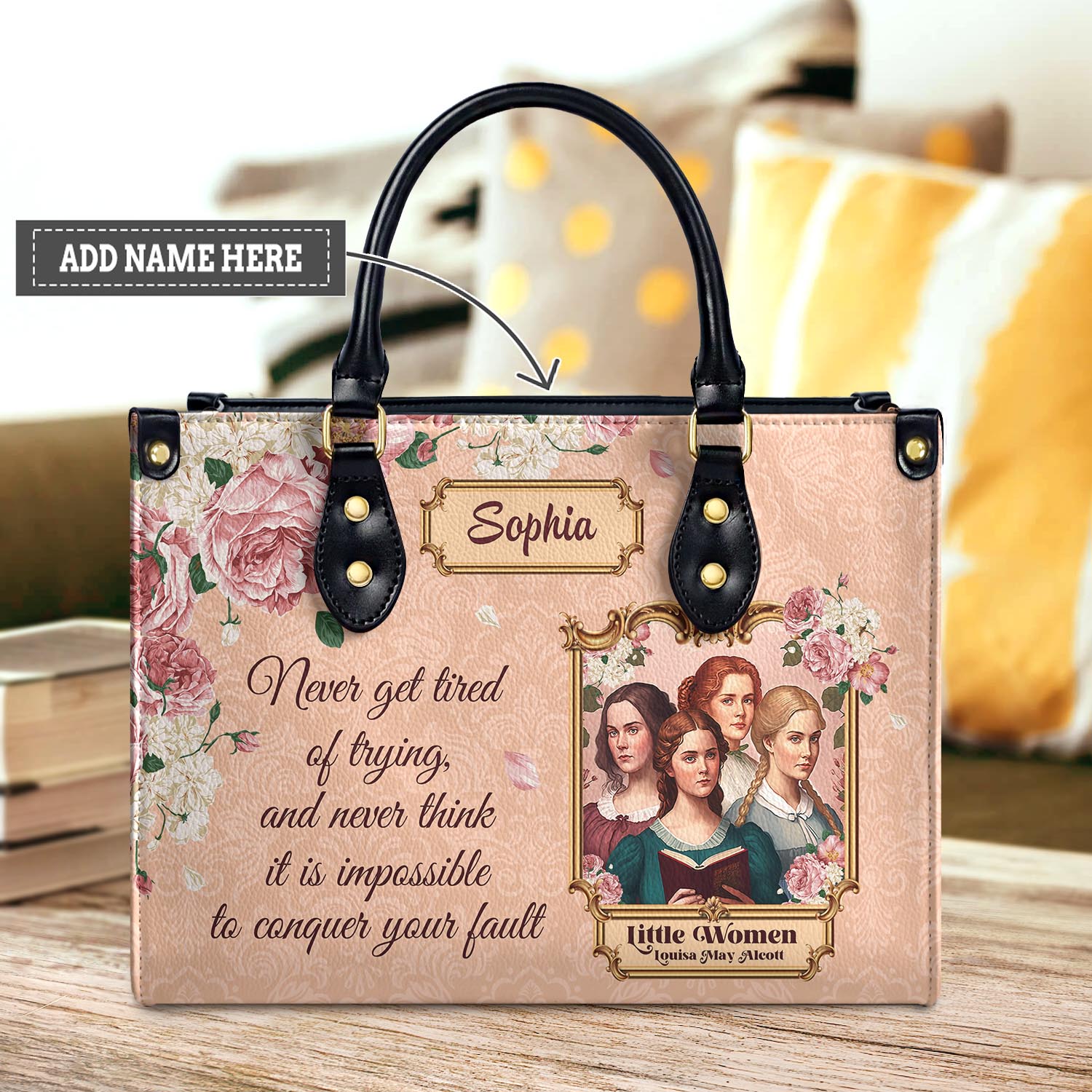 Little Women Never Get Tired Of Trying NNRZ2102003A Leather Bag