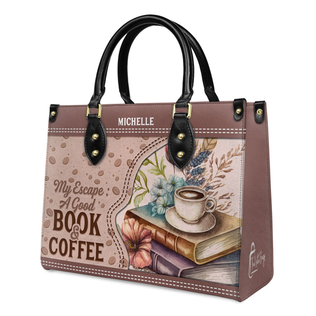 My Escape A Good Book And Coffee HHAY1802001A Leather Bag The