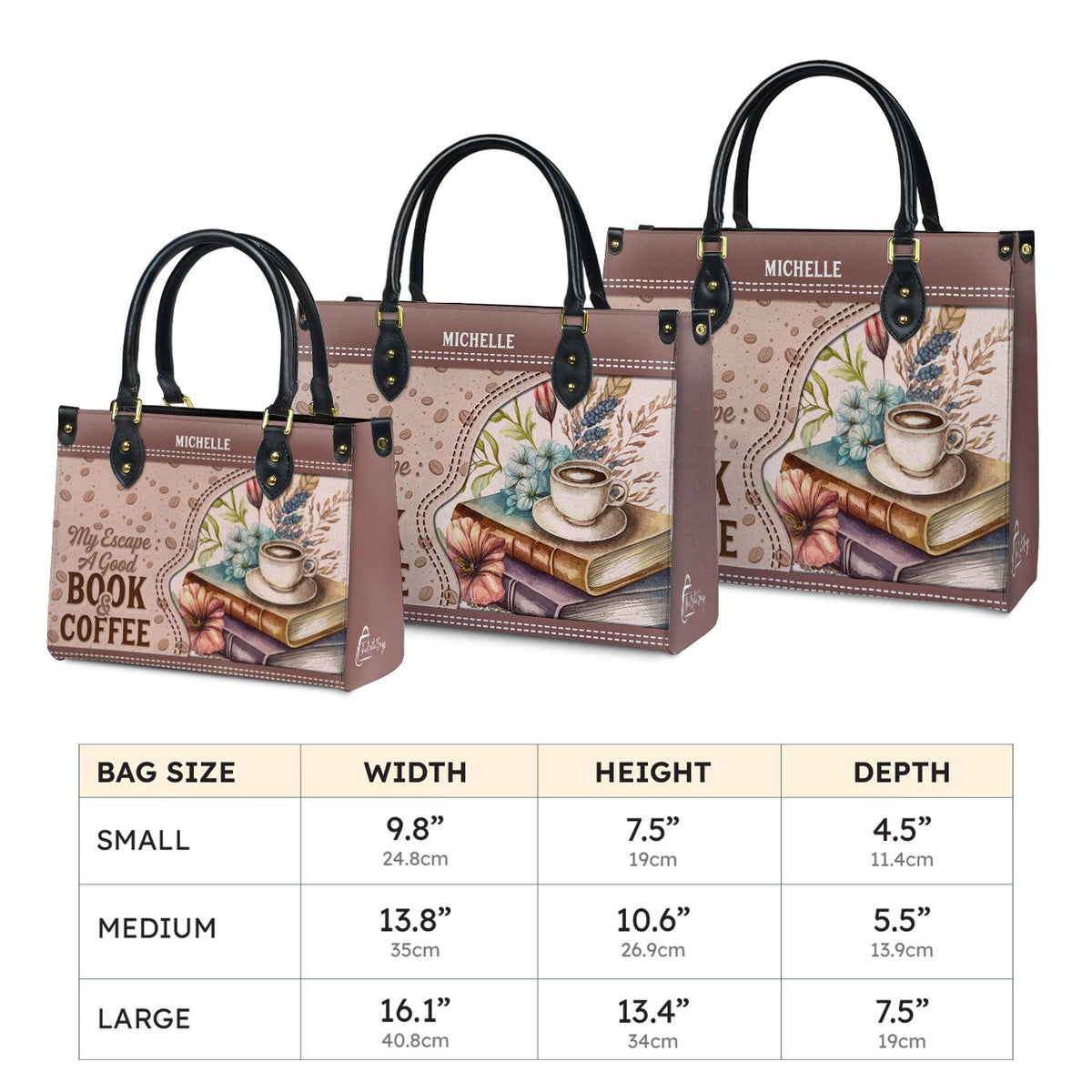 My Escape A Good Book And Coffee HHAY1802001A Leather Bag