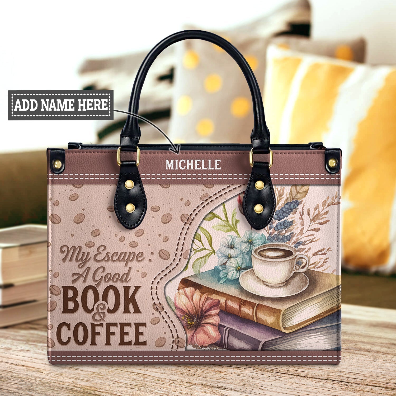 My Escape A Good Book And Coffee HHAY1802001A Leather Bag