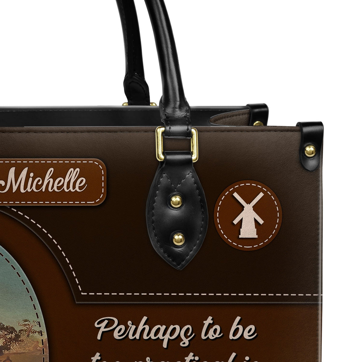Perhaps To Be Too Practical Is Madness DNRZ0903003A Leather Bag