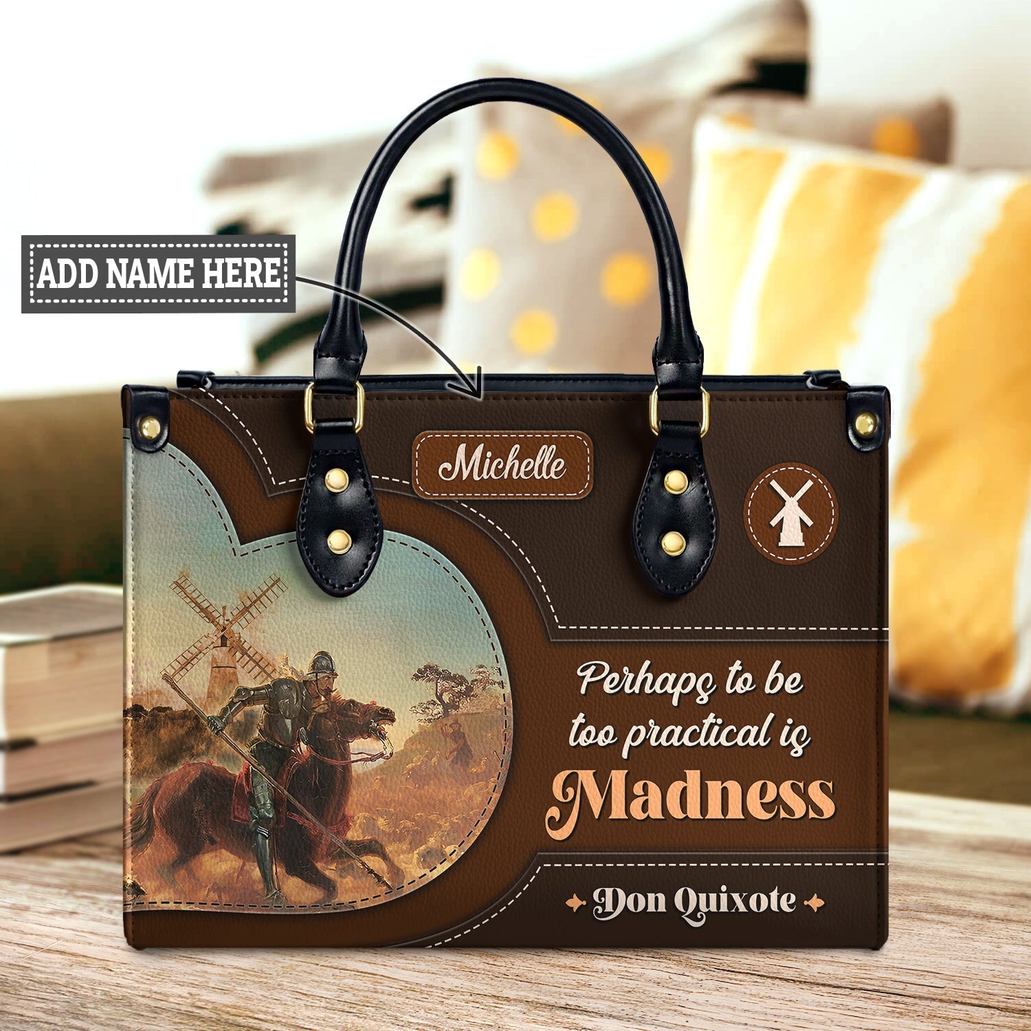 Perhaps To Be Too Practical Is Madness DNRZ0903003A Leather Bag